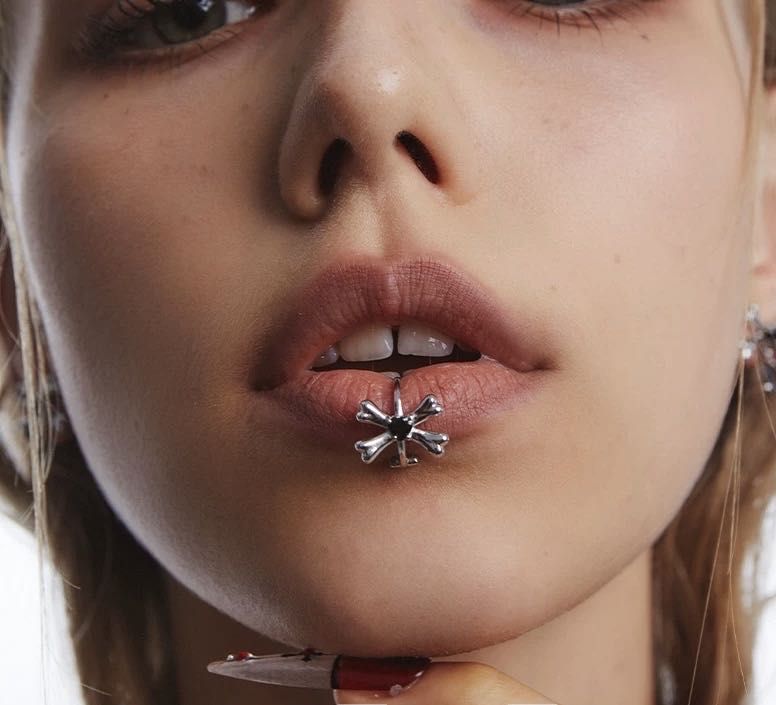 Bone lip clip