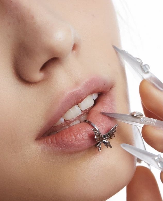 Ice Butterfly Lip Clip