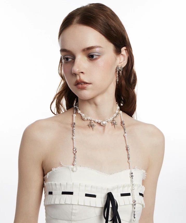 Waltz Bow Long Necklace