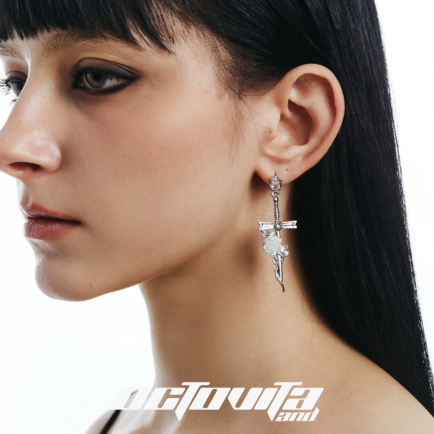 Rose Sword Earings