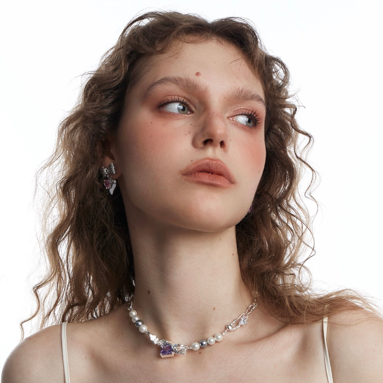 Purple Gemstone Necklace