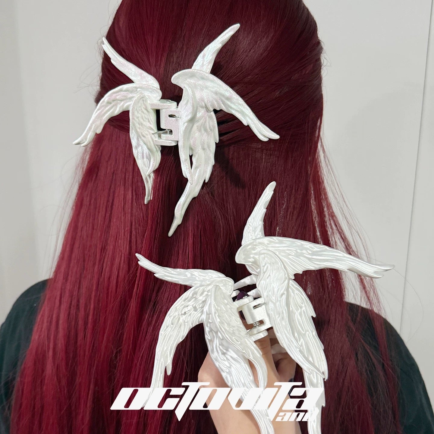 BRIGHT WHITE MINI Fallen Angel Hair Clips