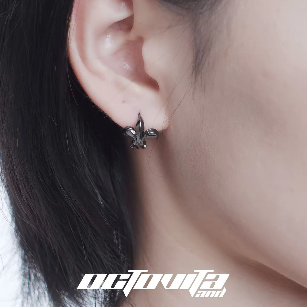 Cross Iris Earrings