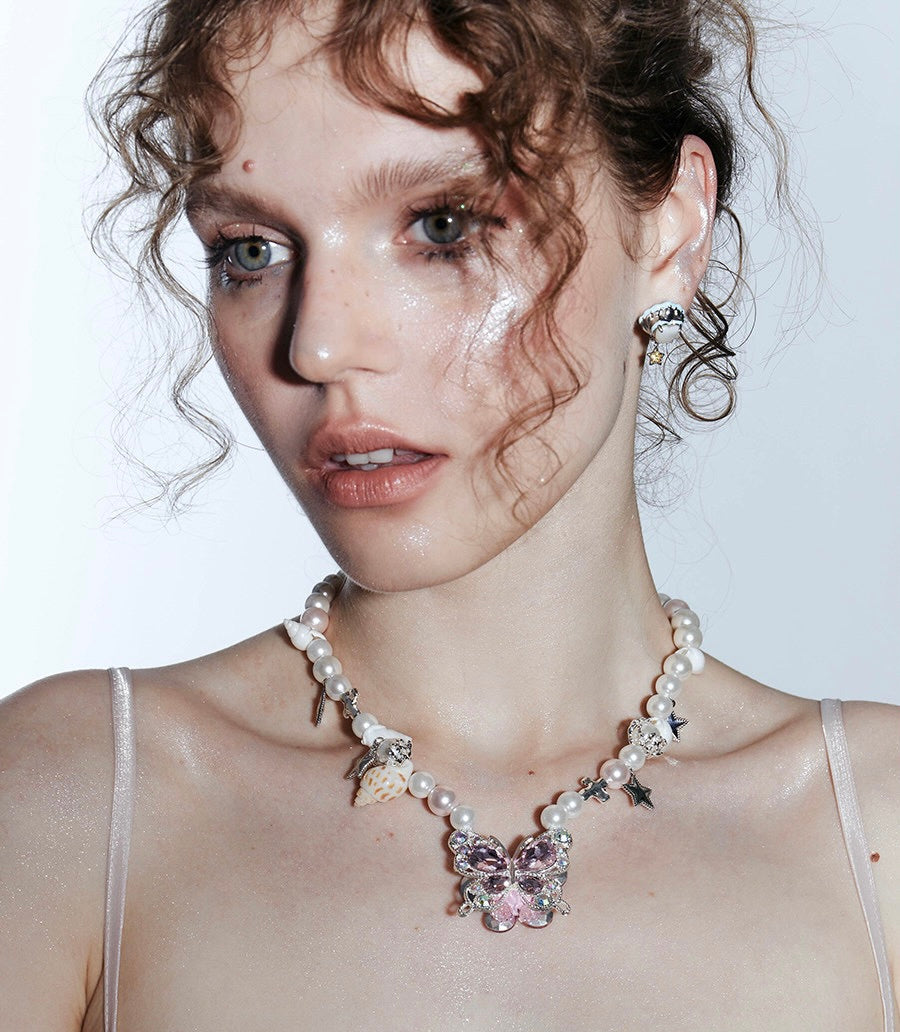 Sparkling Butterfly Necklace