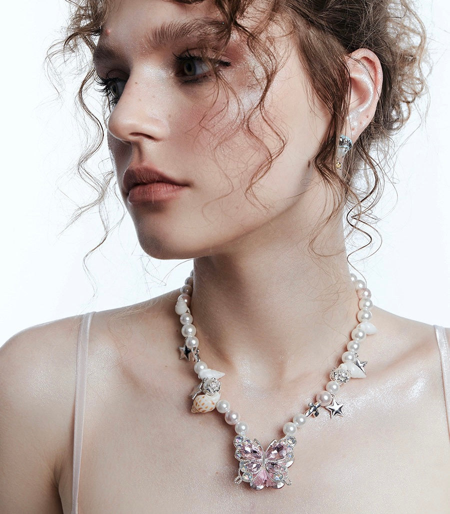 Sparkling Butterfly Necklace
