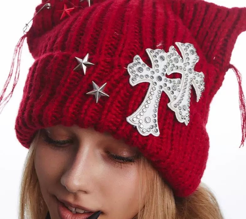 Knitted Cat's Ears Hat