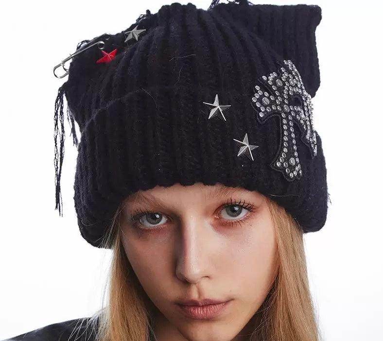 Knitted Cat's Ears Hat