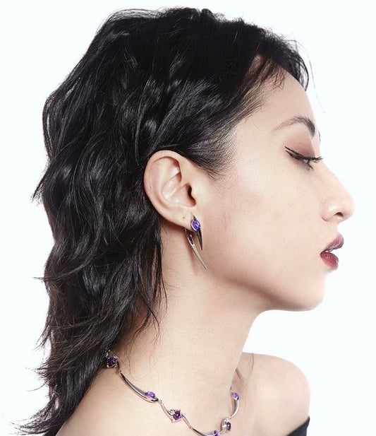 Sharp Cosmic Scorpion Earrings