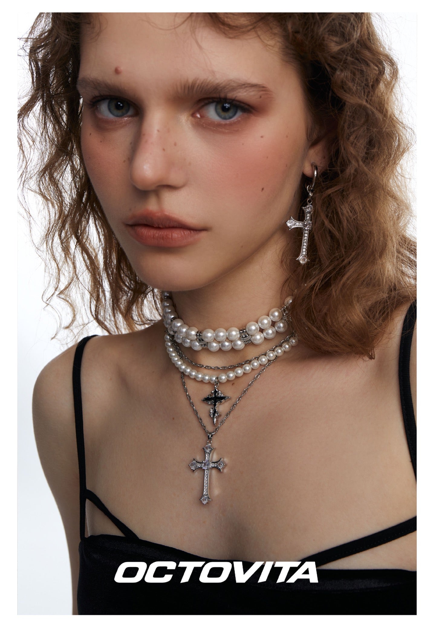 Pearl Cross Necklace