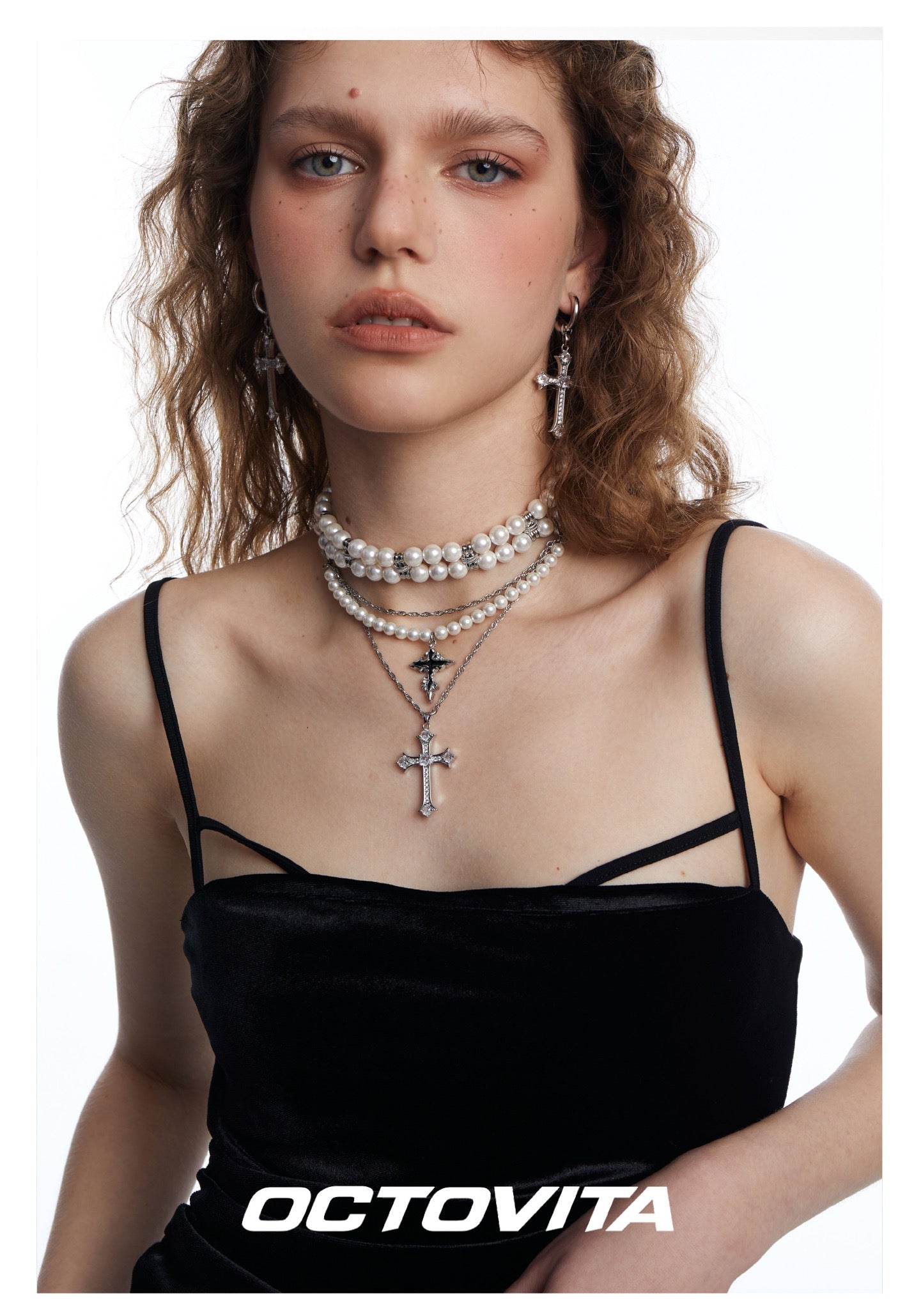 Pearl Cross Necklace