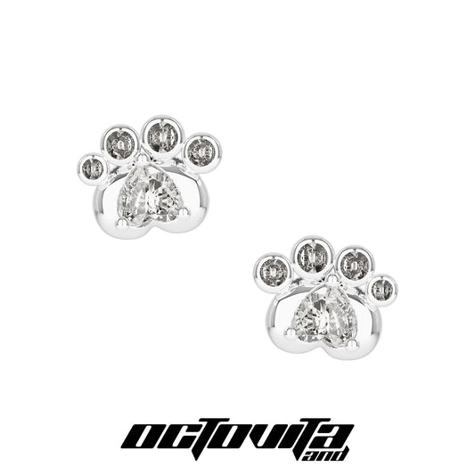Cat Paw Prints Earring