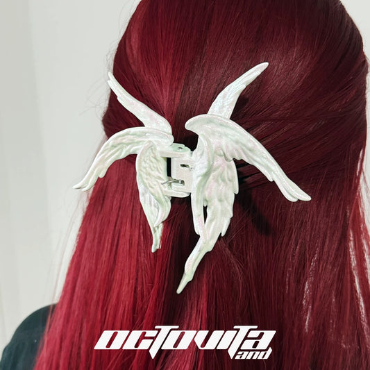 BRIGHT WHITE MINI Fallen Angel Hair Clips