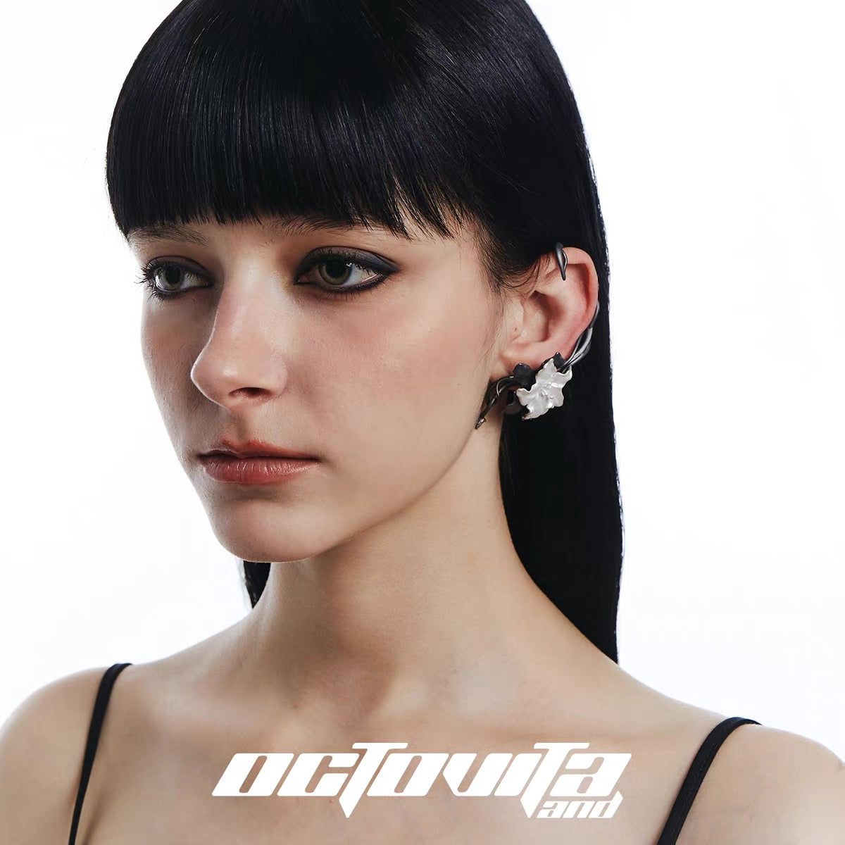 Twin Bloom Earrings Cuff