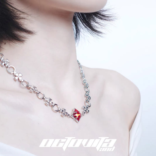 Cross Iris Necklace