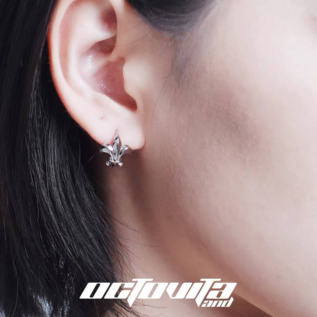 Cross Iris Earrings
