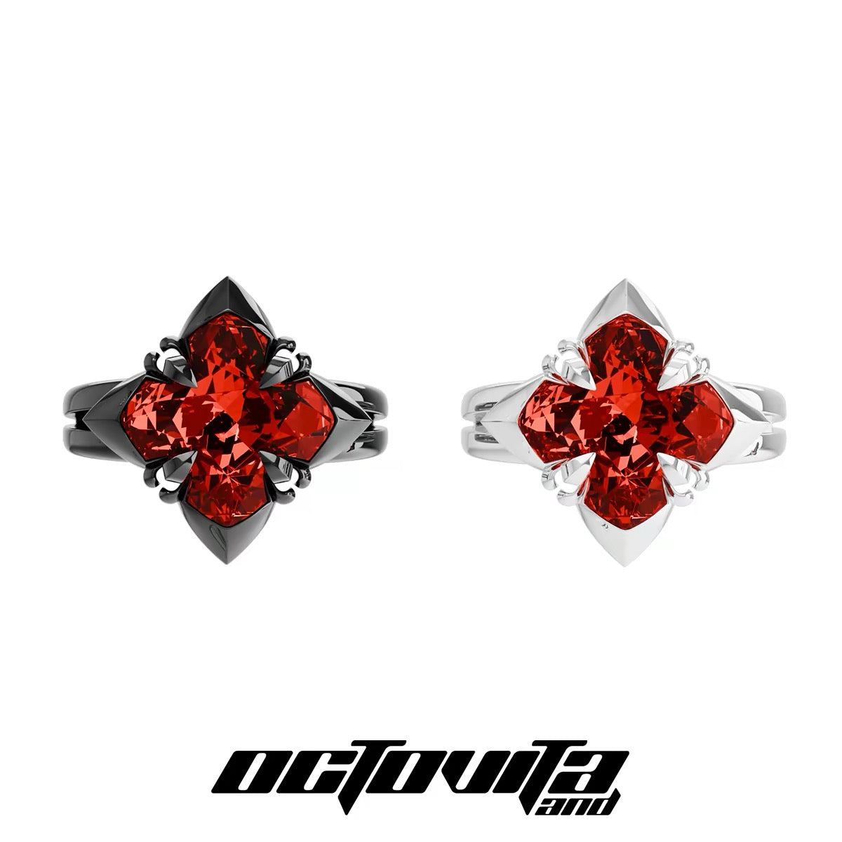Red Cross Iris Ring（Adjustable version）