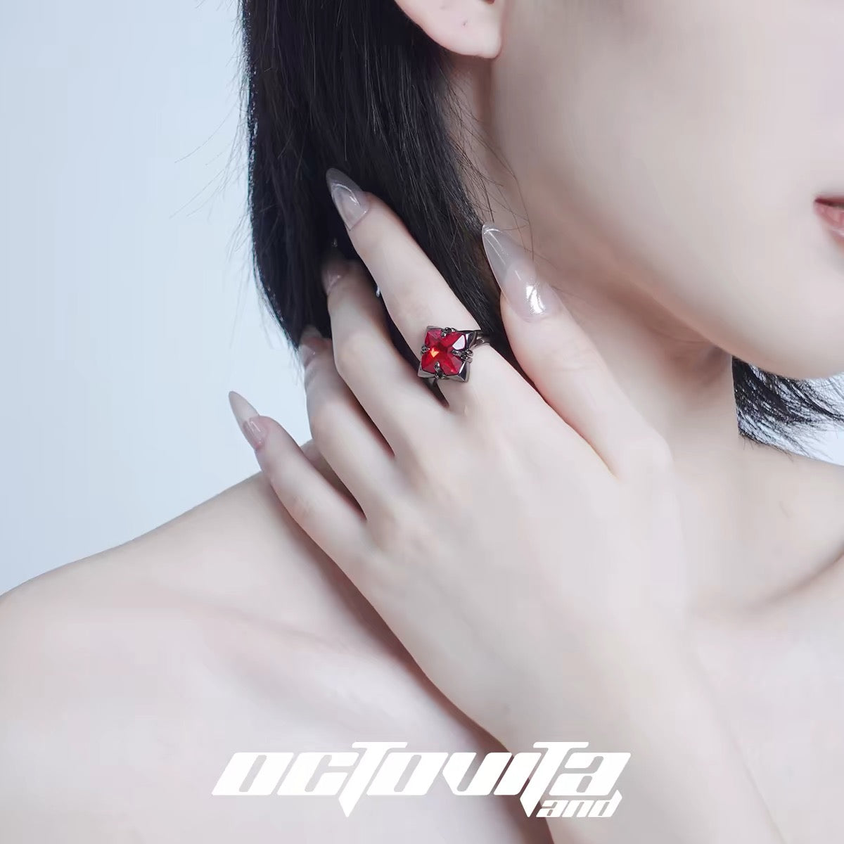 Red Cross Iris Ring（Adjustable version）
