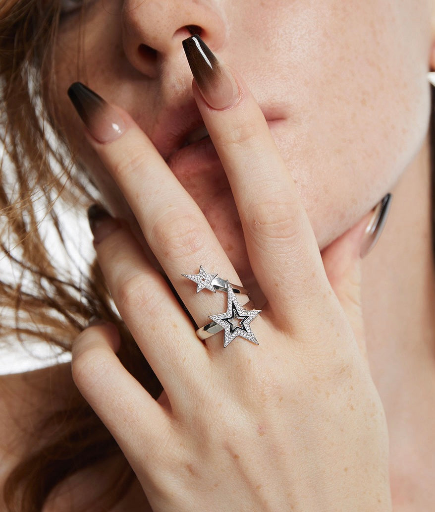 Spiky Stars Ring